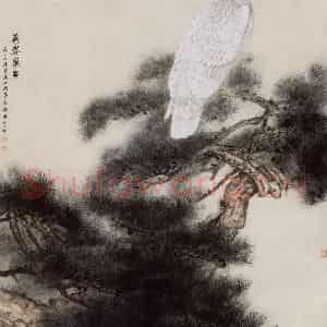 1979年 田世光《英姿万古》国画花鸟作品图片鉴赏