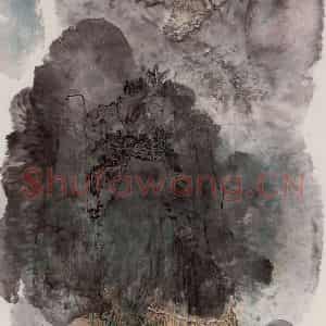 1988年 孙克纲《雨霁青山翠》国画山水作品图片鉴赏