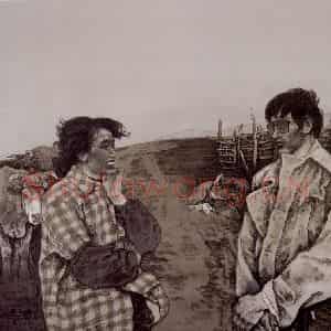 1989年 赵奇《重逢》国画人物作品图片鉴赏