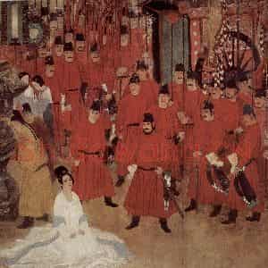 1989年 何家英、高云《古装1-魂系马嵬》国画人物作品图片鉴赏