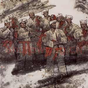 1991年 谢志高《黄河颂》国画人物作品图片鉴赏