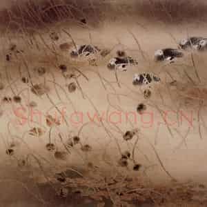 1992年 贾广健《秋籁无声》国画花鸟作品图片鉴赏