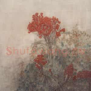 1994年 江宏伟《鸡冠花》国画花鸟作品图片鉴赏