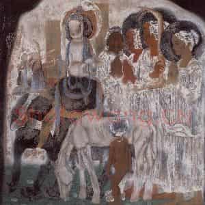 1996年 唐勇力《敦煌之梦——童年的记忆》国画人物作品图片鉴赏