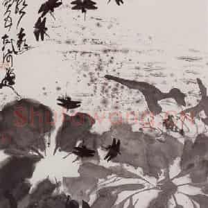 1996年 张立辰《雨歇雷声远》国画山水作品图片鉴赏