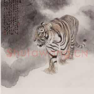 2003年 冯大中《踏雪觅春》国画综合作品图片鉴赏