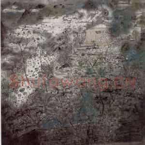 2004年 方向《春雨》国画山水作品图片鉴赏