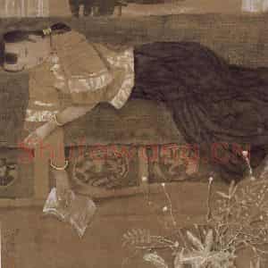 2004年 励国仪《书香门第(之四)》国画人物作品图片鉴赏