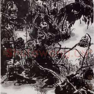 2007年 高卉民《秋雪》国画山水作品图片鉴赏