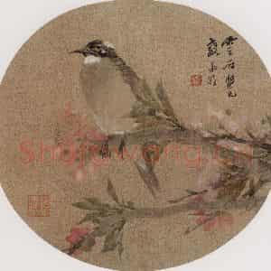 约19世纪70年代中期 任伯年《纨扇集锦册十二开》国画花鸟作品图片鉴赏