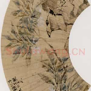1871年 任伯年《花鸟人物集锦册十二开》国画花鸟作品图片鉴赏