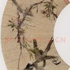 1883年 任伯年《花鸟人物集锦册十二开》国画花鸟作品图片鉴赏