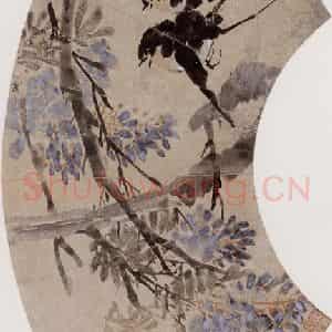 1885年 任伯年《花鸟人物集锦册十二开》国画花鸟作品图片鉴赏