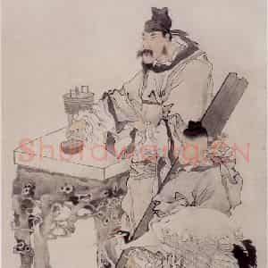 约19世纪70年代初期 任伯年《焚香告天》国画综合作品图片鉴赏