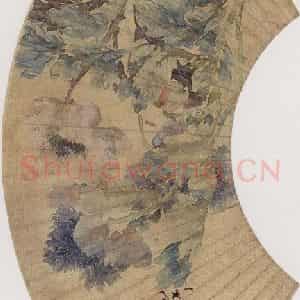 1872年 任伯年《芙蓉》国画花鸟作品图片鉴赏