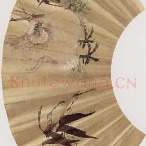 1871年 任伯年《竹鸡图》国画花鸟作品图片鉴赏