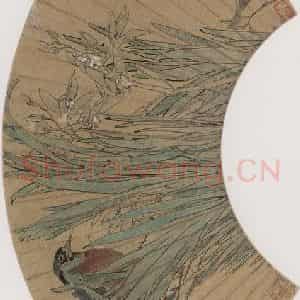 1873年 任伯年《花鸟图》国画花鸟作品图片鉴赏