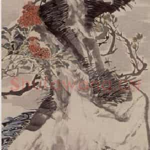 任伯年《花鸟四条屏》国画作品图片鉴赏