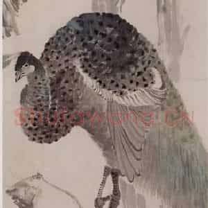 1873年 任伯年《花鸟四条屏》国画花鸟作品图片鉴赏