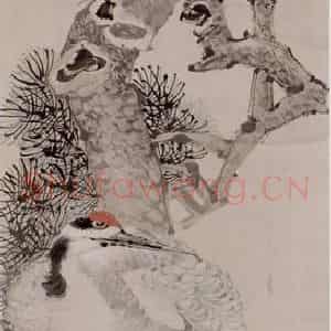 任伯年《花鸟四条屏》国画作品图片鉴赏