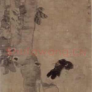 约19世纪70年代中期 任伯年《桐下吹箫图》国画综合作品图片鉴赏