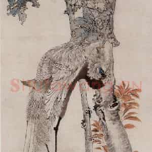 1873年 任伯年《有凤来仪图》国画花鸟作品图片鉴赏