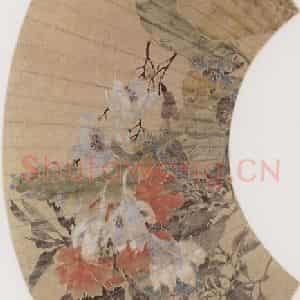 1874年 任伯年《仕女花鸟册十二开》国画花鸟作品图片鉴赏