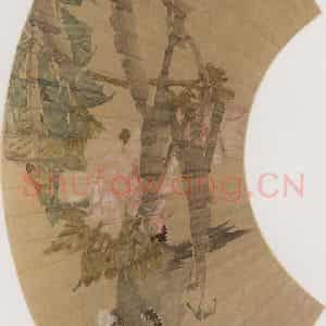 1879年 任伯年《仕女花鸟册十二开》国画花鸟作品图片鉴赏