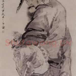 1874年 任伯年《钟馗图》国画人物作品图片鉴赏