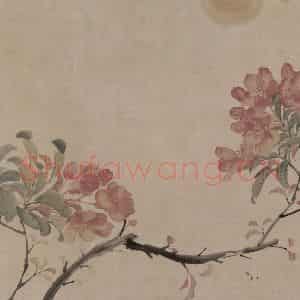 1866年 任伯年《丙寅花卉册》国画花鸟作品图片鉴赏