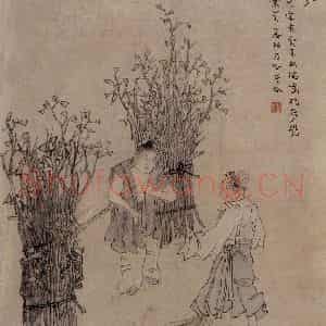 1866年 任伯年《二十四孝图》国画人物作品图片鉴赏
