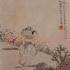 1866年 任伯年《二十四孝图》国画人物作品图片鉴赏