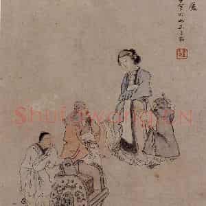 1866年 任伯年《二十四孝图》国画人物作品图片鉴赏