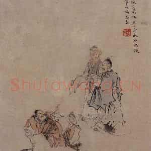 1866年 任伯年《二十四孝图》国画人物作品图片鉴赏