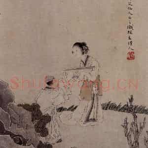 1866年 任伯年《二十四孝图》国画人物作品图片鉴赏
