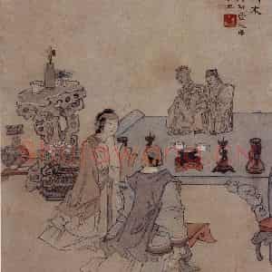 1866年 任伯年《二十四孝图》国画人物作品图片鉴赏