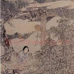 1866年 任伯年《二十四孝图》国画人物作品图片鉴赏