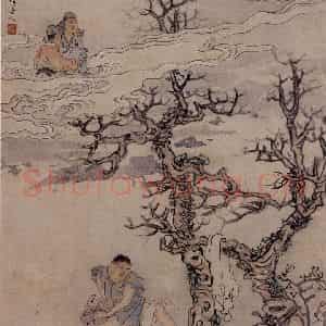 1866年 任伯年《二十四孝图》国画人物作品图片鉴赏