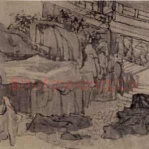 1867年 任伯年《紫阳纪游图》国画山水作品图片鉴赏