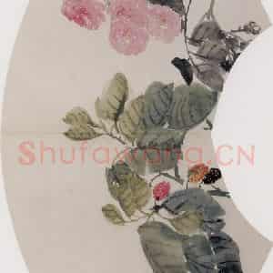 1867年 任伯年《花卉图册 十二开》国画花鸟作品图片鉴赏