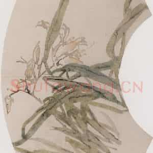 1867年 任伯年《花卉图册 十二开》国画花鸟作品图片鉴赏