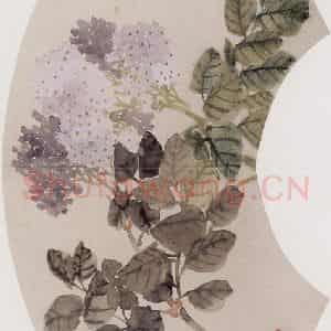 1867年 任伯年《花卉图册 十二开》国画花鸟作品图片鉴赏