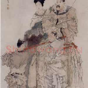 1877年 任伯年《人物图》国画人物作品图片鉴赏
