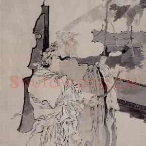 1877年 任伯年《人物故事四条屏》国画人物作品图片鉴赏