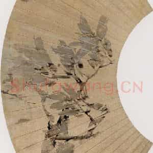 1878年 任伯年《玉兰八哥》国画花鸟作品图片鉴赏