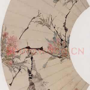 1878年 任伯年《鸣春图》国画花鸟作品图片鉴赏
