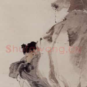 1878年 任伯年《人物四屏》国画人物作品图片鉴赏
