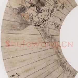 1888年 任伯年《人物花鸟册八开》国画人物作品图片鉴赏