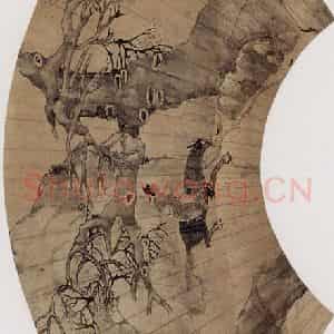 约19世纪70年代末期 任伯年《驱马图》国画综合作品图片鉴赏
