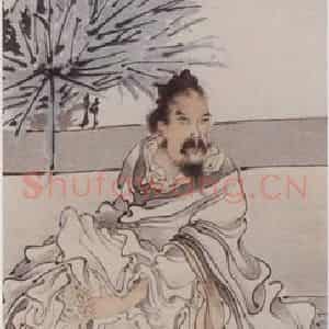 约19世纪70年代末期 任伯年《处宗鸡谈图》国画人物作品图片鉴赏
